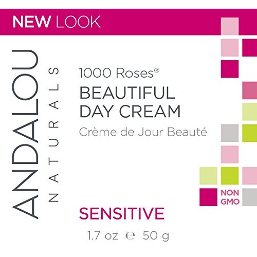 Andalou Naturals 1000 Roses Beautiful Day Cream, 1.7 Ounce