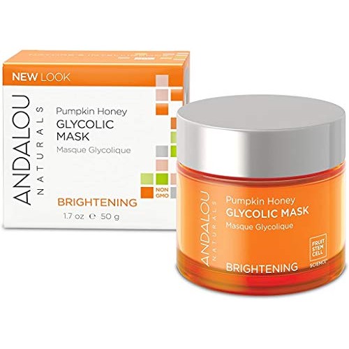 Andalou Naturals Brightening Mask, Pumpkin Honey Glycolic, 1.7 Ounce