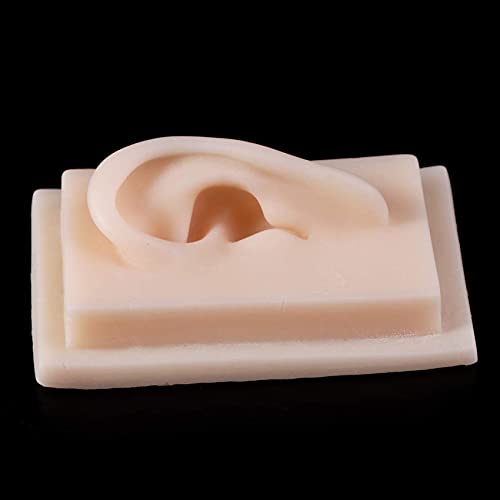 Andifany for 1:1 Human Soft Silicone Left Ear Model Life Size Acupuncture Stu...