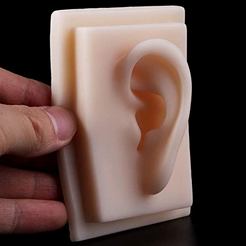 Andifany for 1:1 Human Soft Silicone Left Ear Model Life Size Acupuncture Stu...