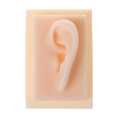 Andifany for 1:1 Human Soft Silicone Left Ear Model Life Size Acupuncture Stu...