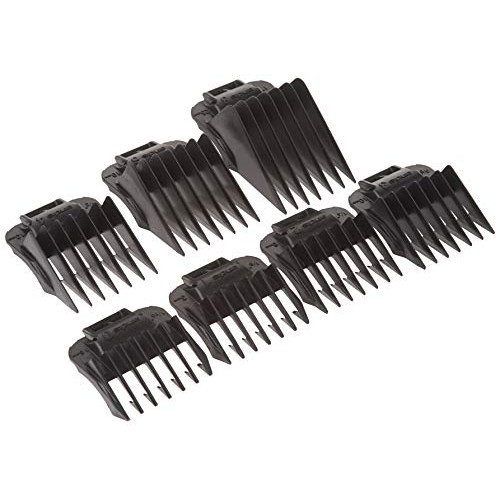 Andis 01380 7pc Snap-On Comb Set, Blade Attachments For MBA, ML And SM Model ...