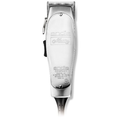 Andis 01557 Professional Master Adjustable Blade Hair Clipper, Silver, Chrome
