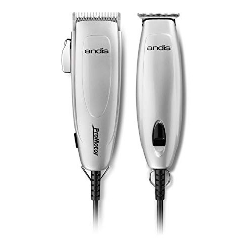 Andis 24565 Promotor + Combo 27 Piece Clipper/Trimmer Haircutting Kit, Silver...