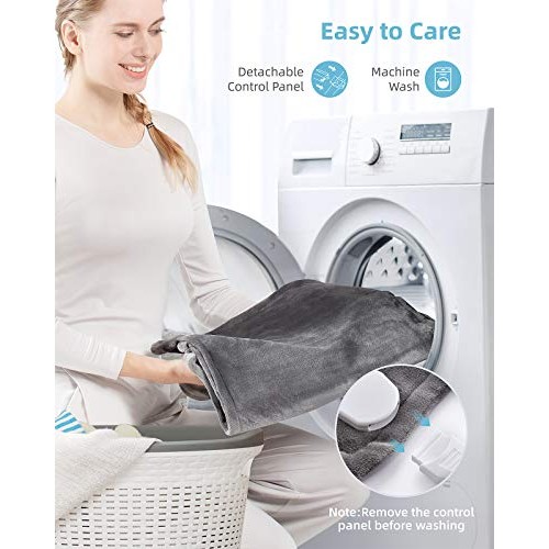 Electric Heating Pad, 32"x25" Extra Large Wearable Heated Pad for Neck and Sh...