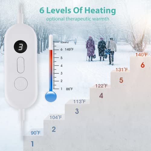 Heating Pads for Back Pain and Cramps, 35 x 27 Inch Electric Heating Wrap for...