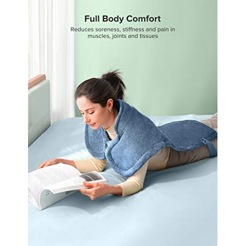 Heating Pads for Neck and Shoulders, 35"x27" Electric Heated Pad for Back Pai...