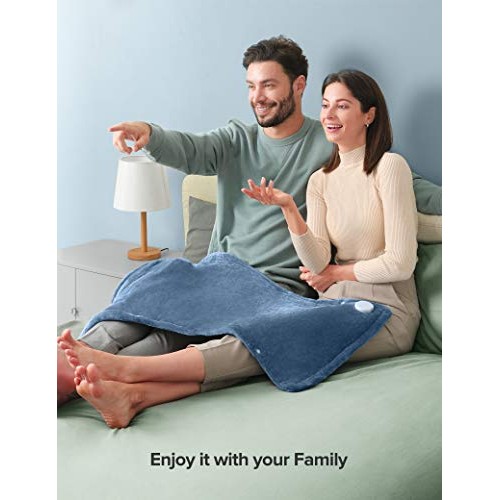 Heating Pads for Neck and Shoulders, 35"x27" Electric Heated Pad for Back Pai...