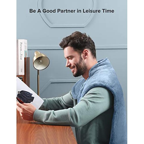 Heating Pads for Neck and Shoulders, 35"x27" Electric Heated Pad for Back Pai...