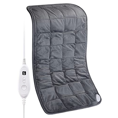 Weighted Heating Pad, Extra-Large Electric Heating Pad for Back Pain Relief, ...