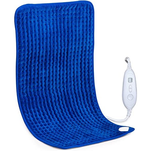 XXX-Large Heating Pad for Fast Pain Relief, 33'' x 17'' King Size Ultra Soft ...