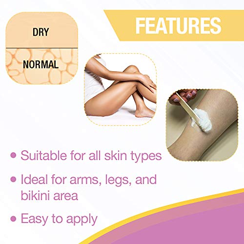 Andrea Extra Strength Bleach for Unwanted Body Hair with Crème Activator, 2 p...