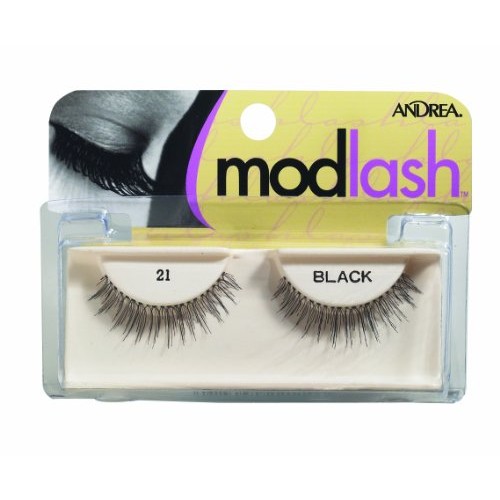 Andrea Mod Strip Lash Pair Style 21, black (Pack of 4)