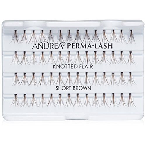 Andrea Permalash Individual Lashes - Flair Short Brown, 56-Count (Pack of 4)