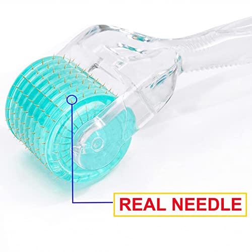 Angel Kiss Derma Roller REAL NEEDLE Advanced Version.5 for Face Body Hair Bea...