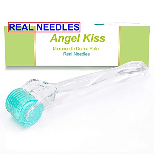 Angel Kiss Derma Roller REAL NEEDLE Advanced Version.5 for Face Body Hair Bea...
