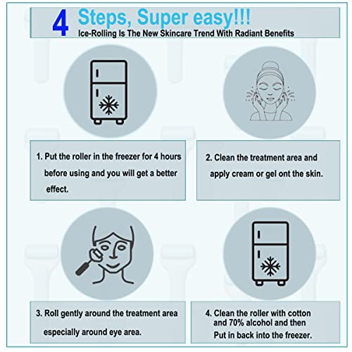 Angel Kiss Ice Roller for Face, Cold Therapy Massage Roller for Face & Eye, P...