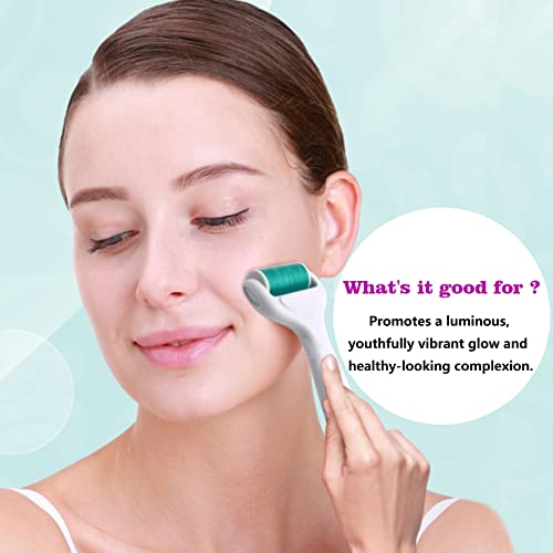 Derma Roller Microneedling Kit for Body Face - Angel Kiss 4 in 1 Titanium Mic...