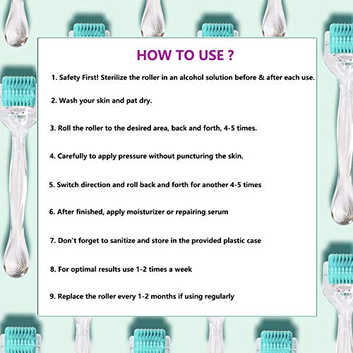 Derma Roller REAL NEEDLE - Angel Kiss 0.3mm Microneedle Roller For Face Body ...