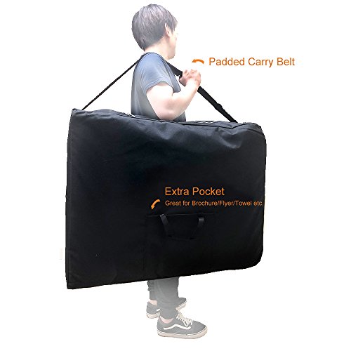 ANGEL USA 3-Section Aluminum 84" L Portable Massage Table Facial SPA Bed Tatt...