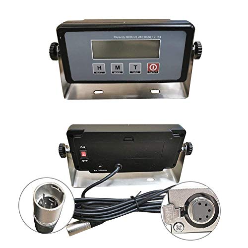 ANGEL USA Heavy Duty Digital Portable Floor Wheelchair Scale, All Metal Platf...