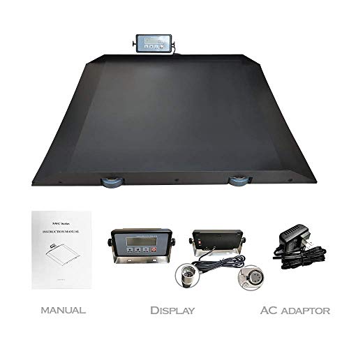 ANGEL USA Heavy Duty Digital Portable Floor Wheelchair Scale, All Metal Platf...