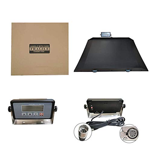 ANGEL USA Heavy Duty Digital Portable Floor Wheelchair Scale, All Metal Platf...