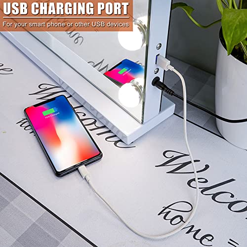 Angelbee Vanity Mirror with Lights Large Hollywood Vanity Mirror with 15 Dimm...