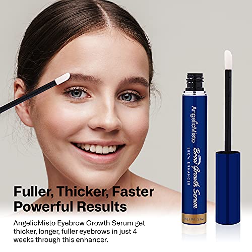 AngelicMisto Eyebrow Growth Serum Brow Enhancer for Full, Bold Eyebrows - Pro...