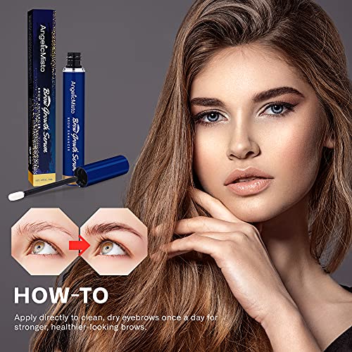 AngelicMisto Eyebrow Growth Serum Brow Enhancer for Full, Bold Eyebrows - Pro...