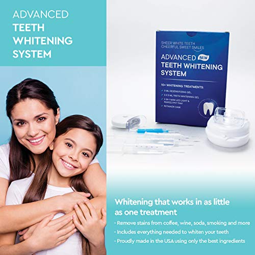 AngelicMisto Teeth Whitening Kit, 5 Min Non-Sensitive Fast Teeth Whitener wit...