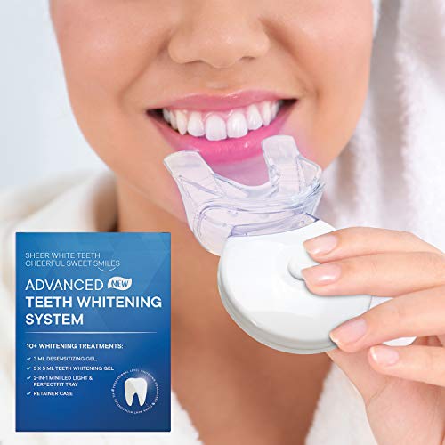 AngelicMisto Teeth Whitening Kit, 5 Min Non-Sensitive Fast Teeth Whitener wit...