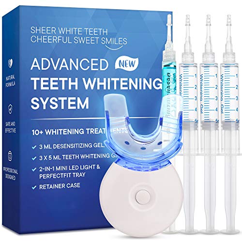 AngelicMisto Teeth Whitening Kit, 5 Min Non-Sensitive Fast Teeth Whitener wit...