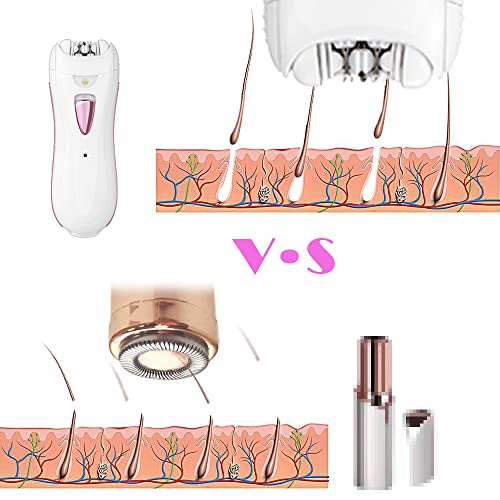 Epilator Hair Removal for Women Face Arm Leg Body Cordless Rechargeable Tweezers