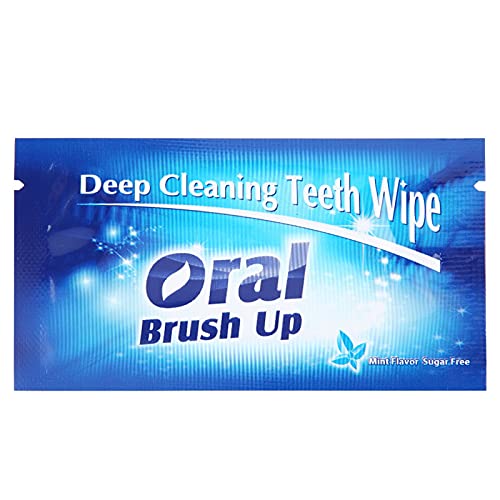 ANGGREK 50Pcs Wipes Dental Clean Teeth Wipe Cloth Tooth Cleansing Tool for Or...
