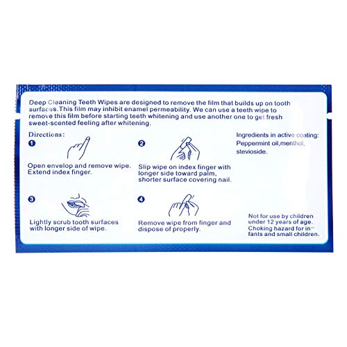 ANGGREK 50Pcs Wipes Dental Clean Teeth Wipe Cloth Tooth Cleansing Tool for Or...