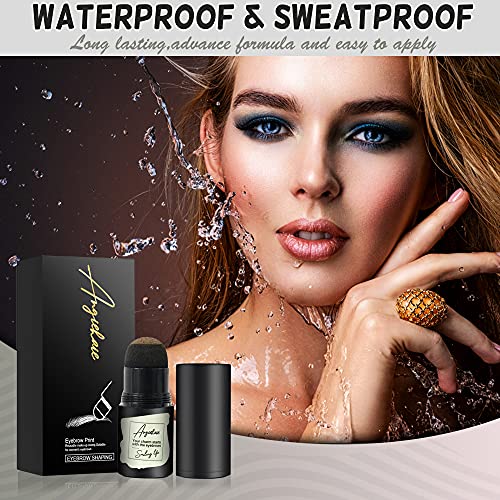 Eyebrow Stamp Stencil Kit, Eyebrow Stencils with 24 Pc, Eyebrow Brown Definer...