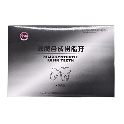 Angzhili 84 Pcs Dental Complete Acrylic Resin Denture False Teeth 3 Sets Synt...