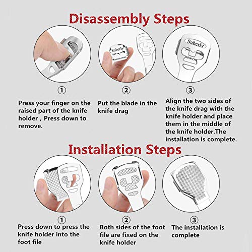 Aniso Foot Care Pedicure Callus Shaver Hard Skin Remover，Surgical Grade Stai...