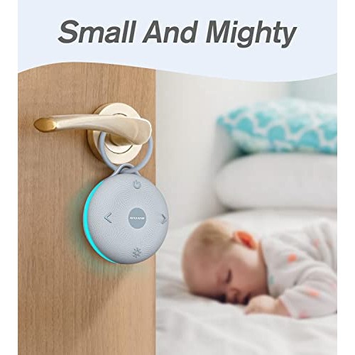 ANJANK Portable Sound Machine, White Noise Machine-Night Light for Baby Sleep...