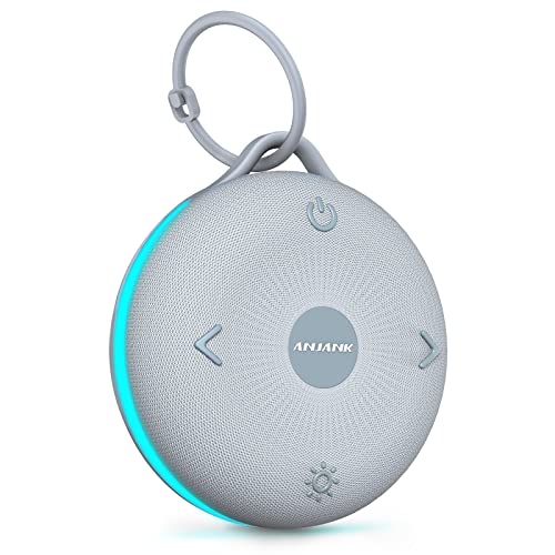 ANJANK Portable Sound Machine, White Noise Machine-Night Light for Baby Sleep...