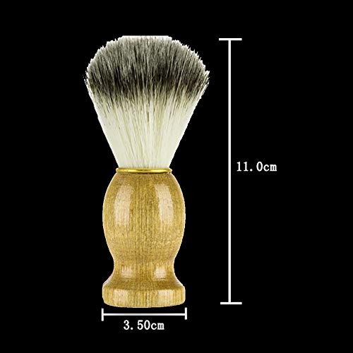 Men's Soft hair beard brush,ANJUNIE Men Shaving Bear Brush Best Badger Hair S...
