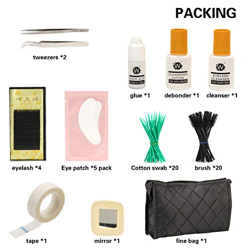 Eyelash Extension Kit,15in1 Full Professional Eye lash Extension Kit,individu...