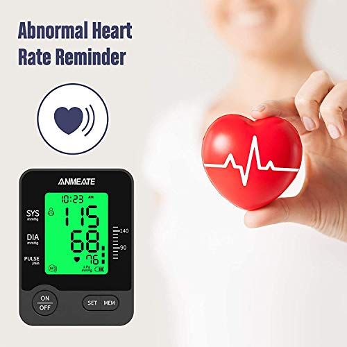 Blood Pressure Monitor, Automatic Upper Arm BP Machine with 2 x 99 Sets of Me...