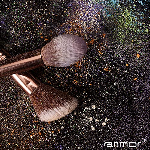Anmor Contour and Highlighter Brush Set, Premium 2PCs Blush Bronzer Face Make...