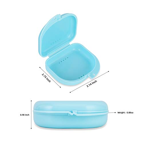 Dental Mouthguard Container Orthodontic Retainer Case with Vent Holes, Dentur...
