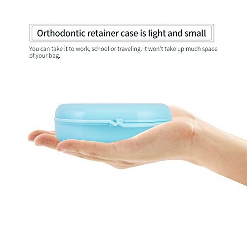 Dental Mouthguard Container Orthodontic Retainer Case with Vent Holes, Dentur...