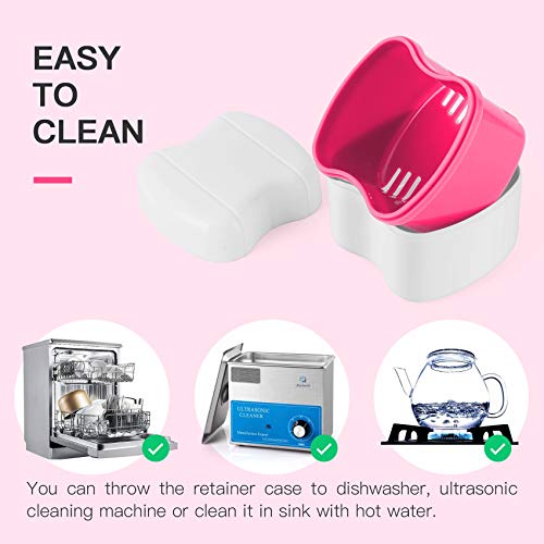 Dental Retainer Case Box Orthodontic Mouthguard Storage Case,Denture Retainer...