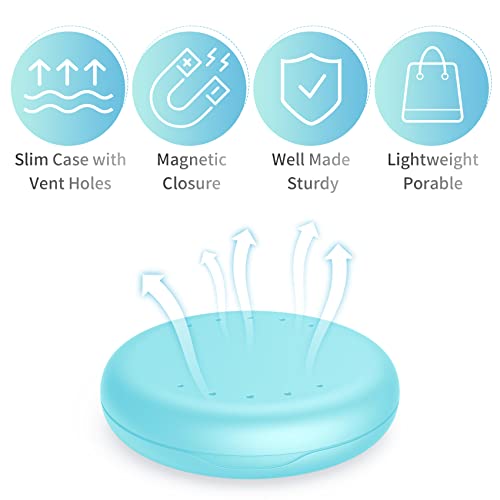 Denture Case Orthodontic Retainer Case with Vent Holes, Annhua Dental Mouthgu...