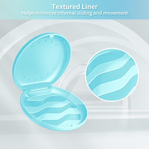 Denture Case Orthodontic Retainer Case with Vent Holes, Annhua Dental Mouthgu...